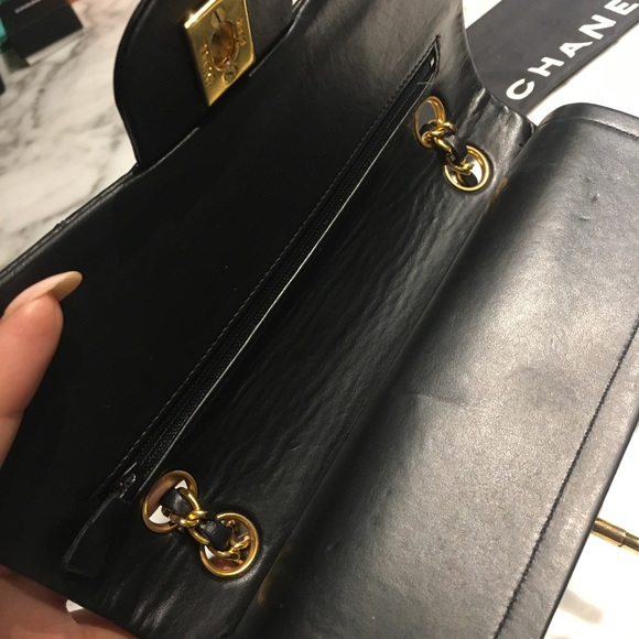 CHANEL vintage classic double flap size small. - Picture 7 of 8